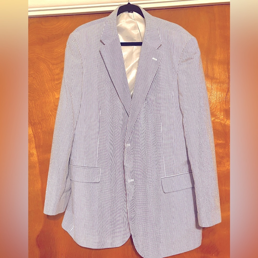Seer Sucker Blazer, Like New!